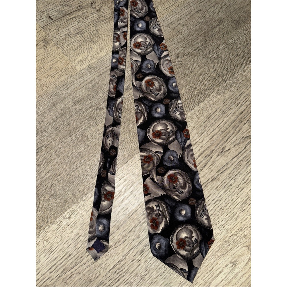 J. Garcia 100% Silk Tie Snail Garden Collection Nine